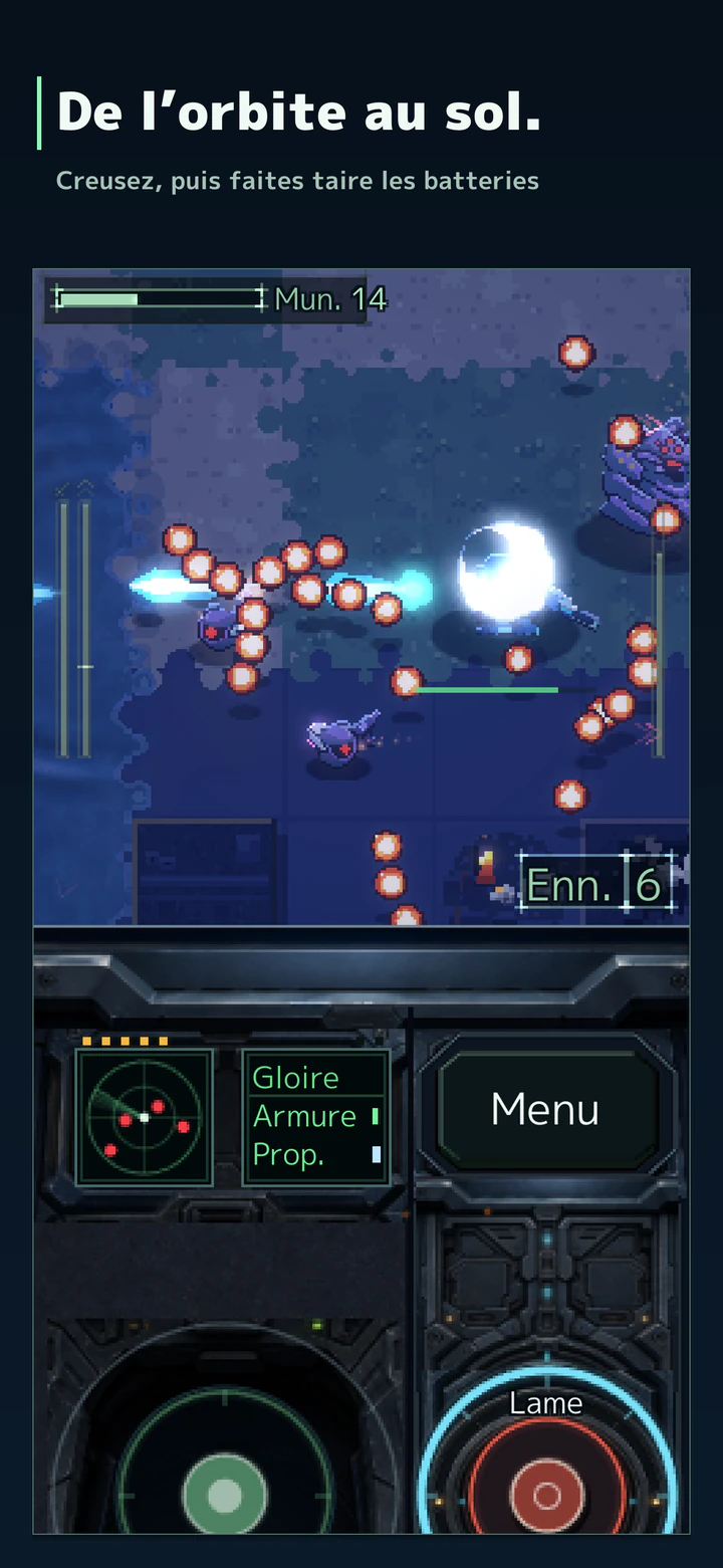 De l'orbite au sol. Creusez, puis faites taire les batteries